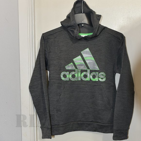 adidas Other - adidas boys youth fleece tech hoodie Gray